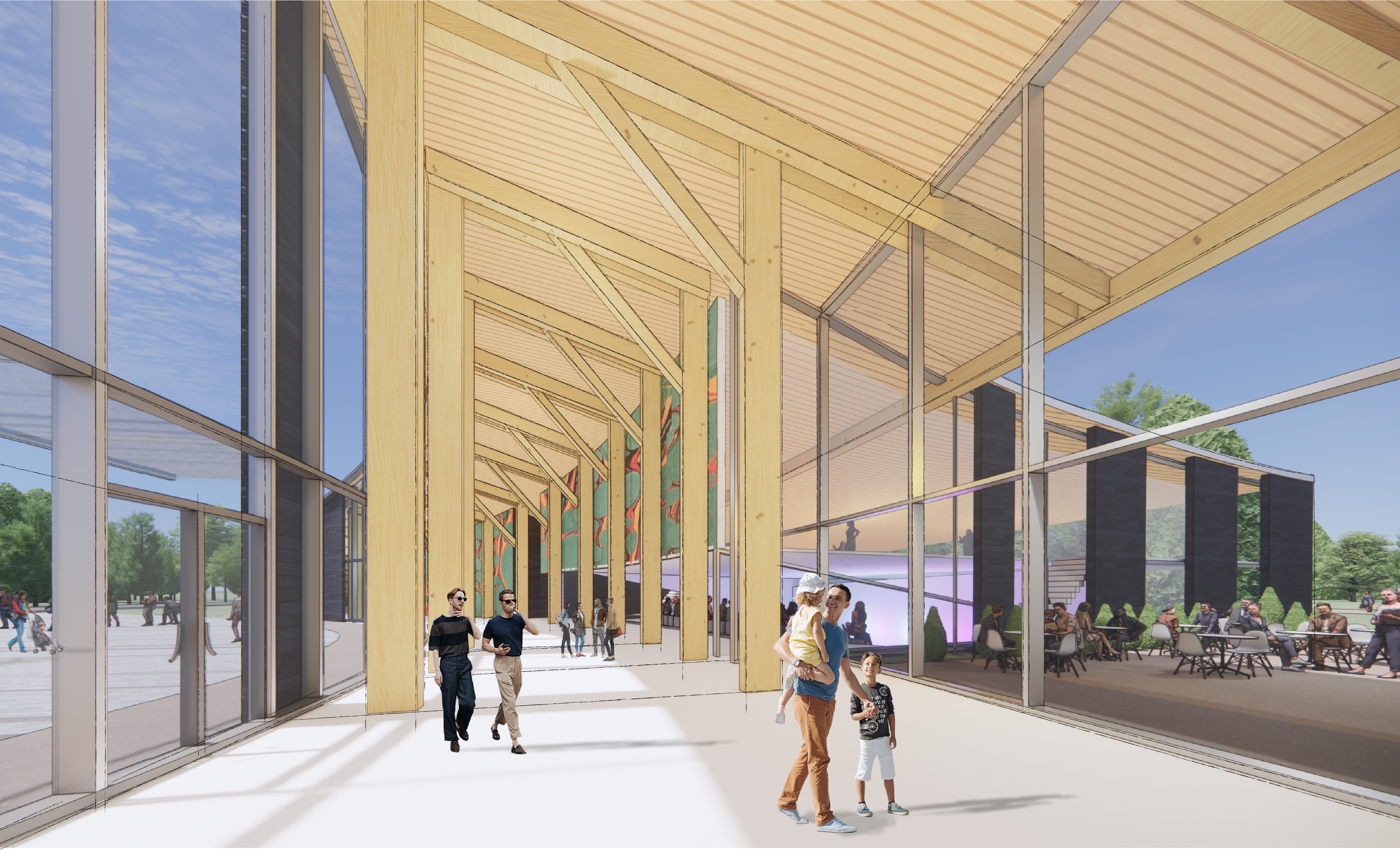 An artist's illustration of the Ignace Centre of Expertise